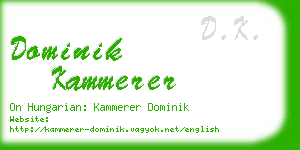 dominik kammerer business card